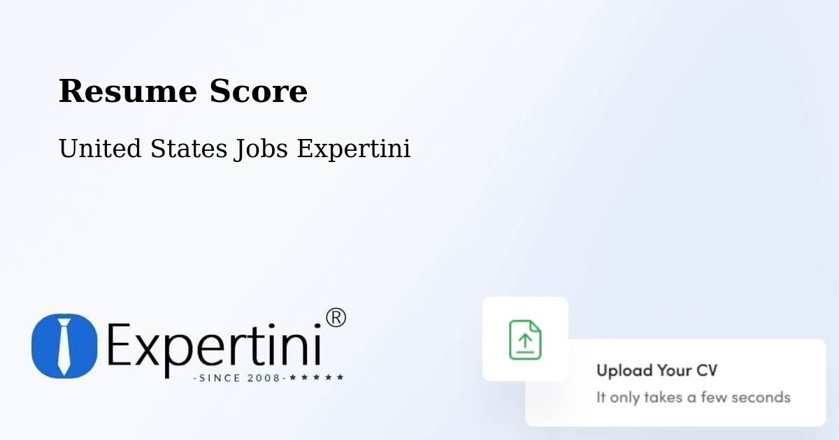 Resume Score & Job Description Match Tool – Keizer - United States Jobs Expertini